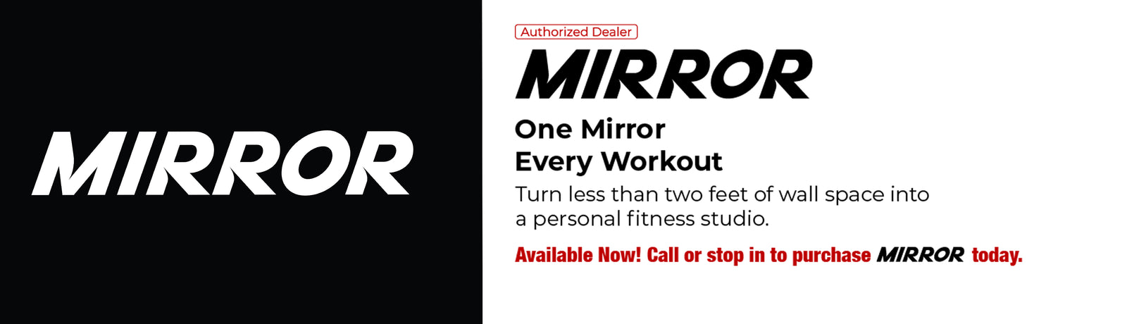 try the fitness mirror in store today