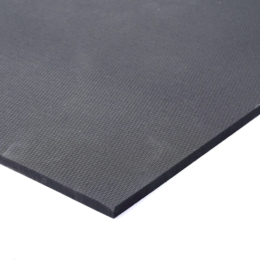 Gorilla 4x6 3/8" Trued Black Mat Gorilla Rubber flooring, turf, large non-padded interlocking mats and flooring 00000000100-7598_3