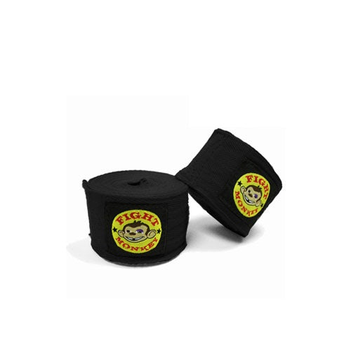 Fight Monkey 180" Hand Wraps - Black XM Fitness MMA/Boxing; heavy bags, gloves, and wraps 1336581536-1_fight-monkey-180-hand-wraps-black