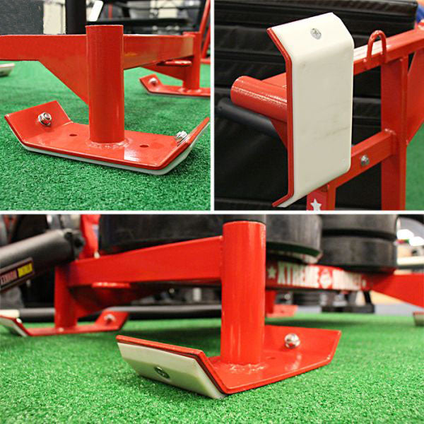 Professional Driving Power Sled Red XM Fitness Agility and Speed; jump ropes, climbing and battle ropes, ladders, sled, interval timer 3144-07_3_4