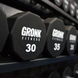 Gronk Fitness 10 sided Urethane Dumbbells (5lb-100lb) Set - Discontinued Gronk Fitness Products Dumbbells 3_11d3126e-16eb-477d-88d3-50a84239224a