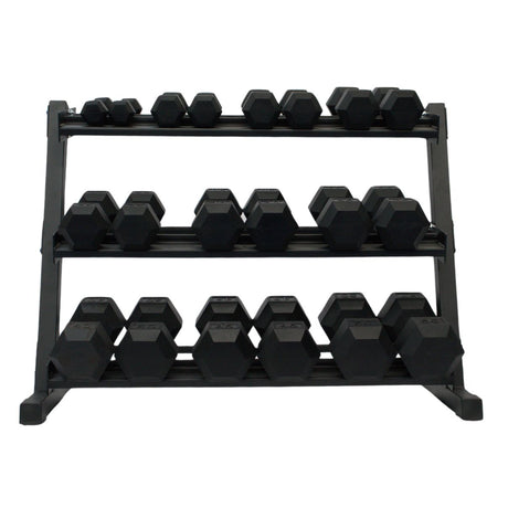 5-50 lb Dumbbell Set with 3-Tier Rack Gronk Fitness Products Dumbell racks, power block stand, plate and bar storage, kettlebell racks, ball racks 3_337abd23-05f4-4715-916b-069c22936227