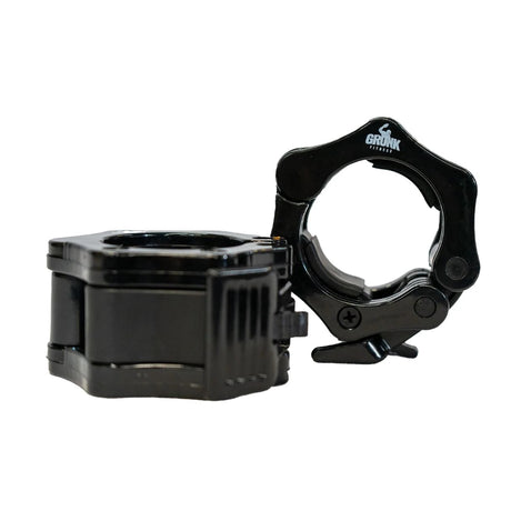 Gronk Fitness Bar Collars, Olympic Clamp - Black Gronk Fitness Products Lifting bar attachments (eg landmine, row handles, chains, collars, sleeves, barbell pad, manta ray) 4502-G1