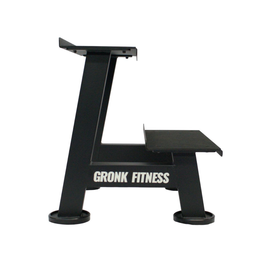 Gronk Fitness Kettlebell Rack 2-Tier Gronk Fitness Products Dumbell racks, power block stand, plate and bar storage, kettlebell racks, ball racks 4_1080x_6e8caf6e-3495-45e3-9dbf-89bb688abd2c