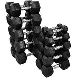 Rubber Hex Dumbbells