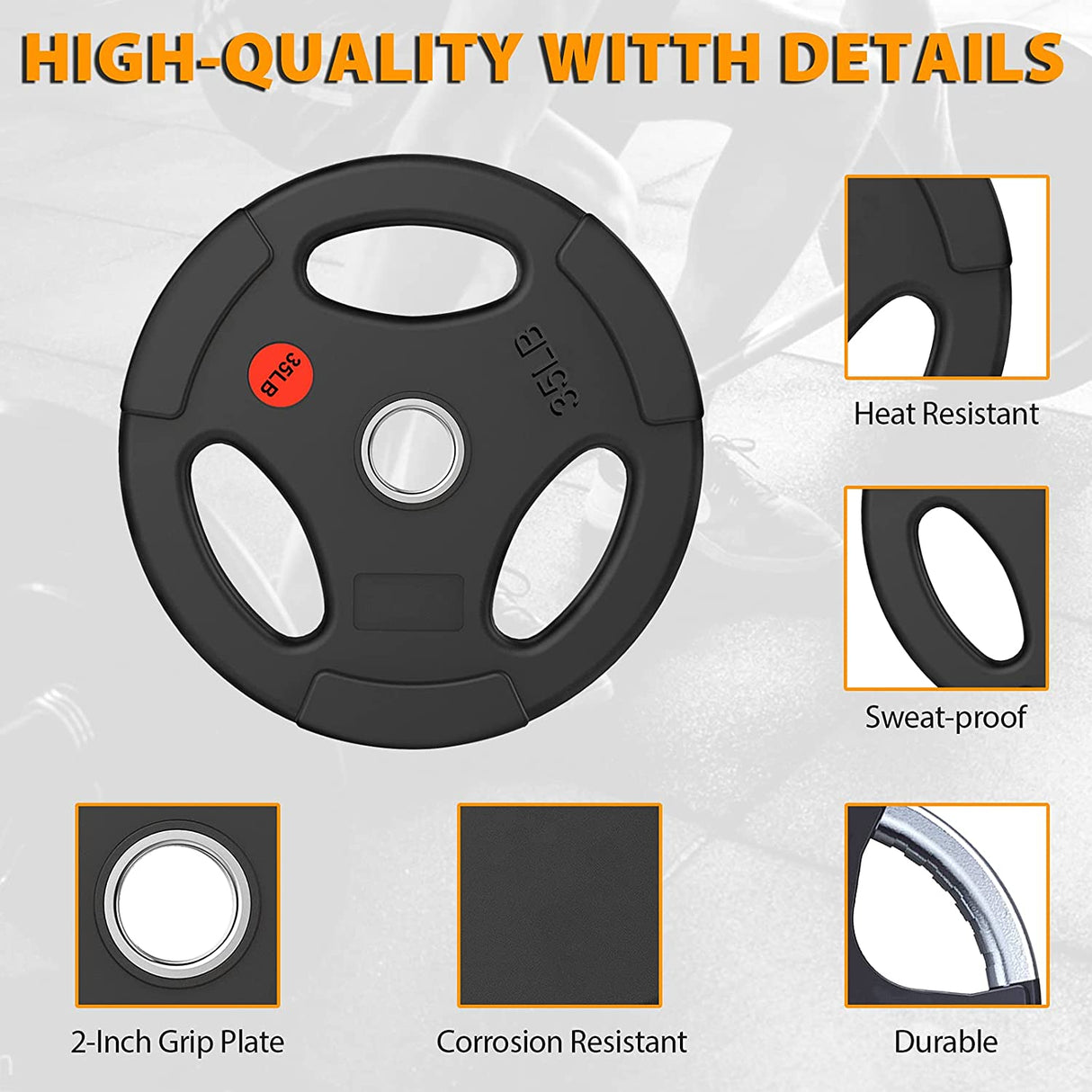 Premium Olympic Plates - Rubber Grip G&G Fitness Equipment Variant(s) - LBWeight 7d7fab06-5b5c-ed11-834a-0af6a9949c45_2005-01_.