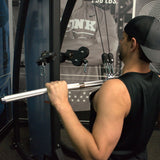 Aluminum Lat Bar, Three Holes G&G Fitness Equipment Cable attachments AluminumLatPulldownTriAttachmentLifestyle_1800x1800_420b0840-f286-41cc-8b87-ab67f387c5e0