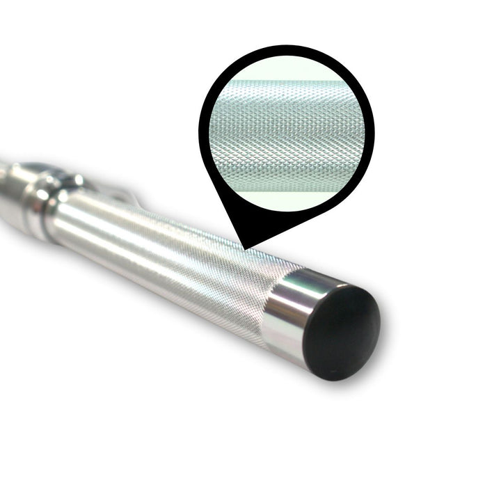 Aluminum Revolving Straight Bar - Black G&G Fitness Equipment Cable attachments AluminumRevolvingStraightCurlBar-GripCloseup_720x_b703346a-8536-42c1-9f58-158dcddbd1d3