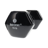 Elivate Body Sport Vinyl Dumbbells Elivate Variant(s) - LBWeight BDSVDB15_8335592b-85dd-439e-a4dc-6e7e74ef8d20