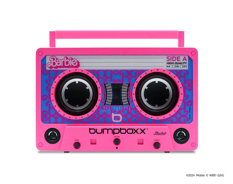 Bumpboxx Remixx Boombox Bluetooth Speaker Barbie Bumpboxx Electronics; Audio; Color Variant(s) Bumpboxx_Web_Product_Barbie_Remixx_1_1920x_1800x1800_1e9b8fe0-4e80-4bbd-aad0-1269dcfbcd21
