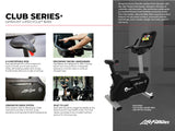 Life Fitness Club Series + Upright Bike w/ SL Console - Black Life Fitness Bike; Upright CSC-DSL-BLKLM_2