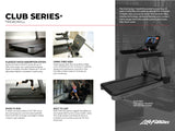 Life Fitness Club Series + Treadmill w/ SL Console - Black Life Fitness Treadmill; Residentail Commercial Frame over 350lbs CST-DSL-BLKLM_4
