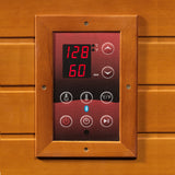 Dynamic Full Spectrum "Lugano" FAR Infrared Sauna with Hemlock Wood Golden Designs Home ControlPanel20183x3