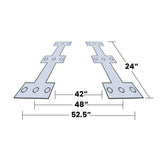 XM Wall-Mounted Chin Up Bar XM Fitness Miscellaneous strength accessories, push up bars, chin up bars, trx, gym rings DIMS2