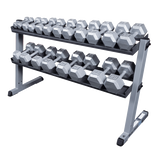 Body-Solid Dumbbell Rack - Discontinued Body Solid Dumbell racks, power block stand, plate and bar storage, kettlebell racks, ball racks DR60-RFHEX_nobg_600px