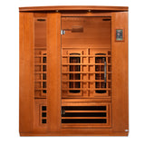Dynamic Full Spectrum "Lugano" FAR Infrared Sauna with Hemlock Wood Golden Designs Home DYN-6336-03FS3x3_1