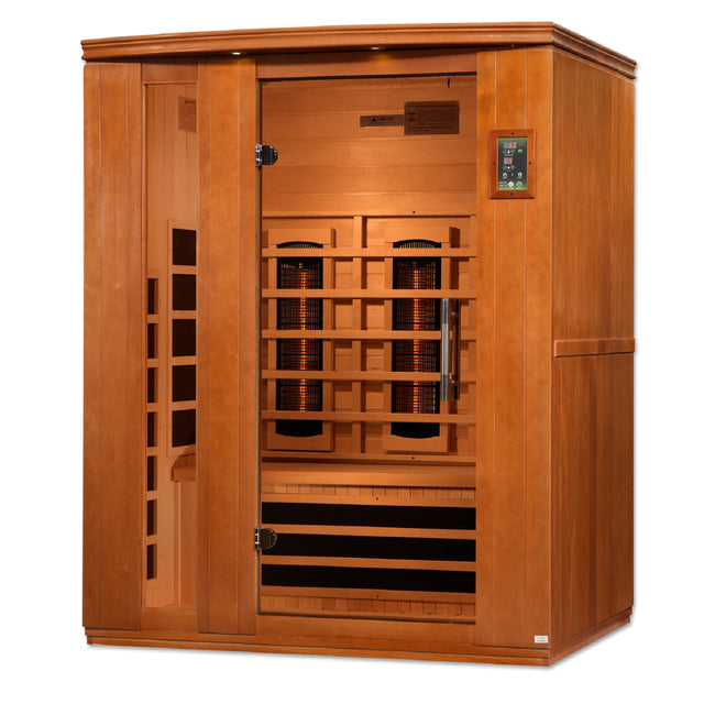 Dynamic Full Spectrum "Lugano" FAR Infrared Sauna with Hemlock Wood Golden Designs Recovery; foam rollers, advanced rollers, stretch and massage DYN-6336-03FS3x3_3_acc031fe-bbf2-46dd-b1f8-fa48c694eaf7