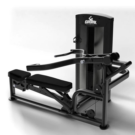 Gronk Fitness Selectorized Dual Incline Chest & Shoulder Press - Discontinued Gronk Fitness Products Selectorized, single stack, assembly required ELEMENTFITNESS-COBALTDUALINCLINECHEST_SHOULDERPRESS_2