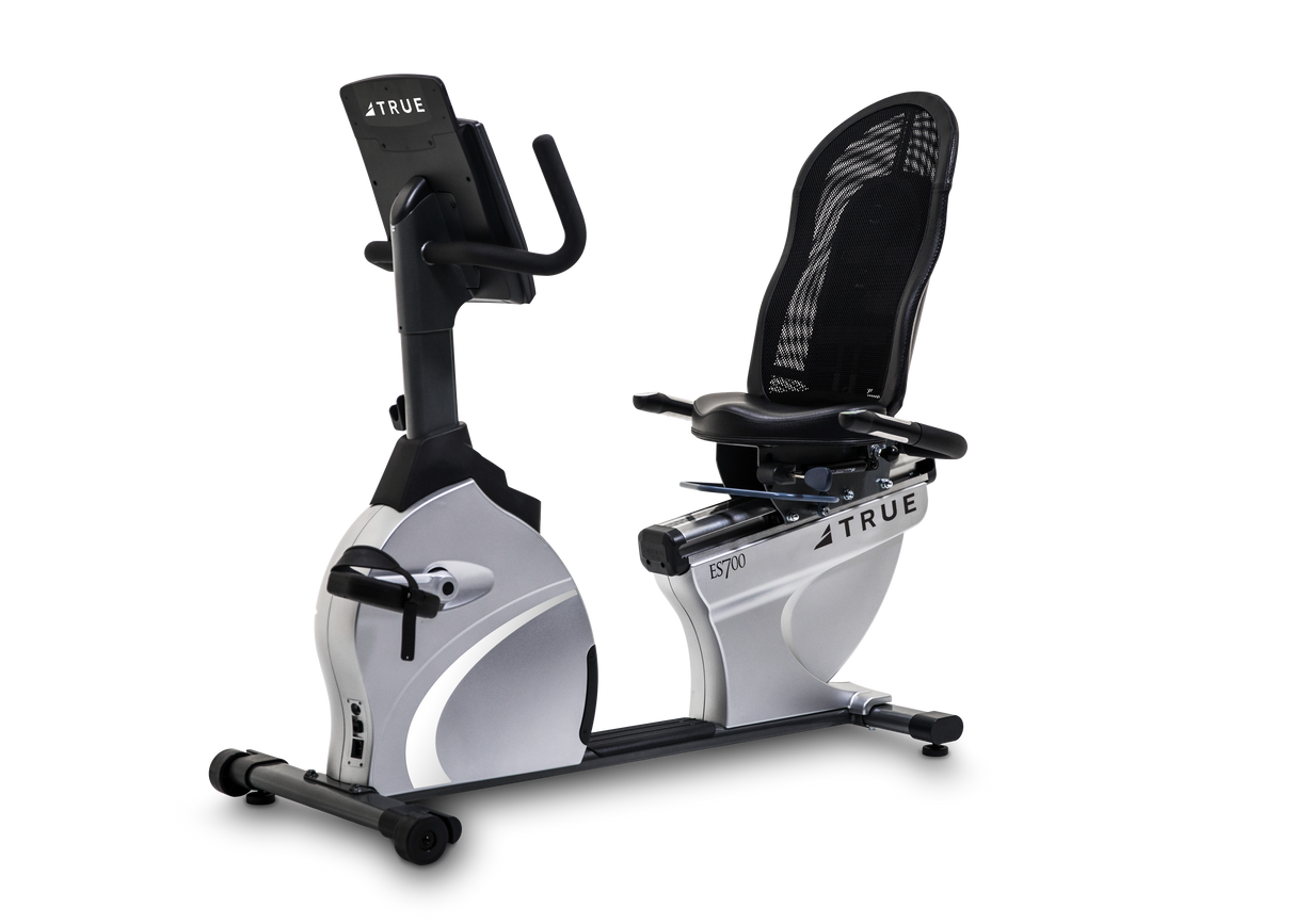 TRUE RES700 Recumbent Bike TRUE Bike; Recumbent ES_700_meshseat_3_4_0814