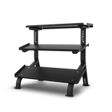 True FS-24 3-Tier Flat Tray Dumbbell Rack TRUE Dumbell racks, power block stand, plate and bar storage, kettlebell racks, ball racks FS-24-35-3-Tier-Flat-Tray-Dumbbell-Rack-600x600