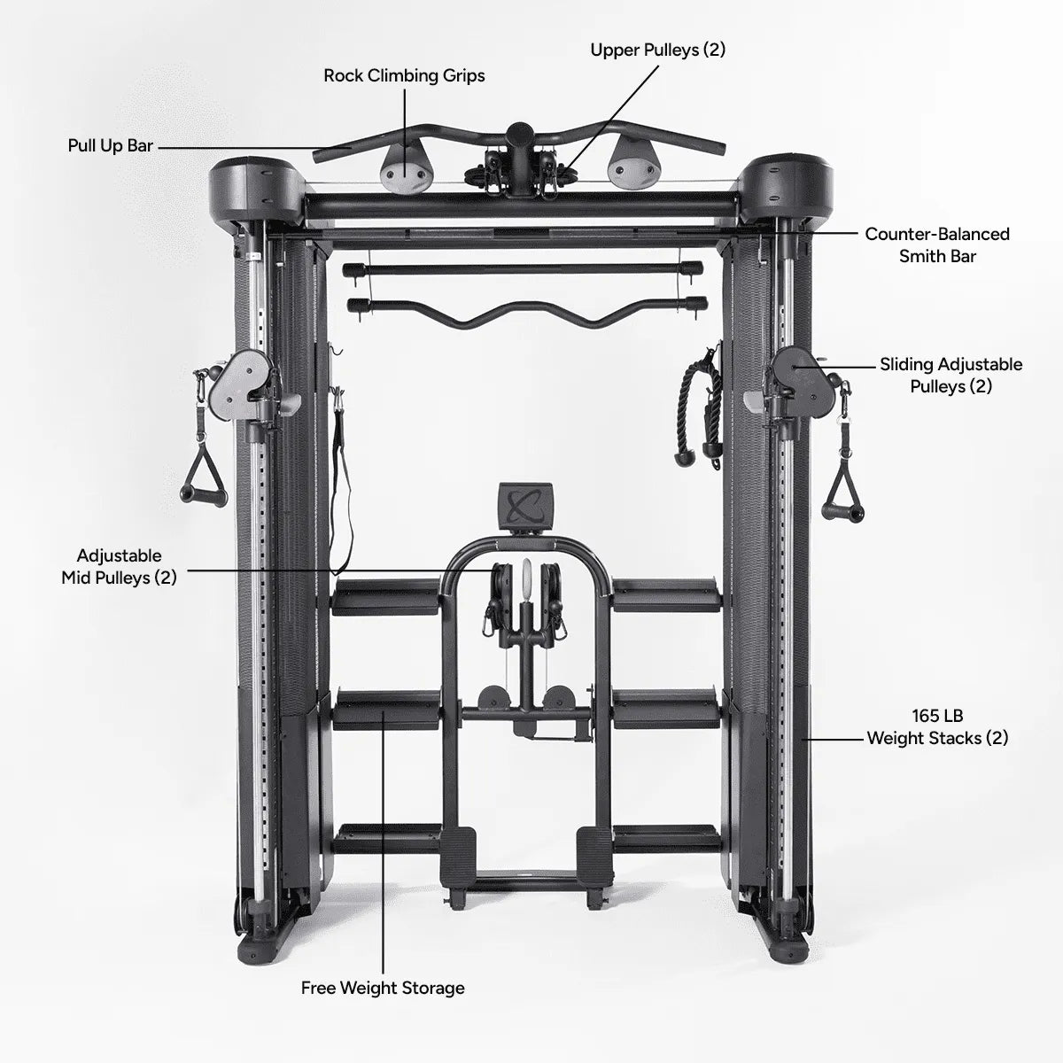 FT2 PRO Fully Loaded Inspire Smith Machine FT2-PRO_FEATURES_1200x1200_54834d6c-0f2c-4695-b777-b5c1893ba886