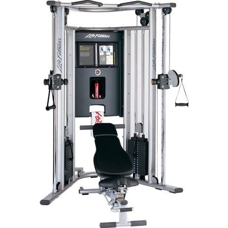 Life Fitness G7 Home Gym Life Fitness Home Gym, Small; Single stack or a-frame double stack (functional trainer). 5 functions or less G7-HomeGym-WithBench-L