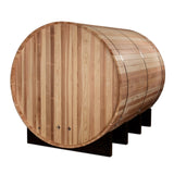 Golden Designs "Klosters" 6 Person Barrel Traditional Sauna - Pacific Cedar Golden Designs Recovery; foam rollers, advanced rollers, stretch and massage GDI_B006_01_4_3x3_0d59fdf7-6d63-42bc-b583-2b21cd687e1a-scaled