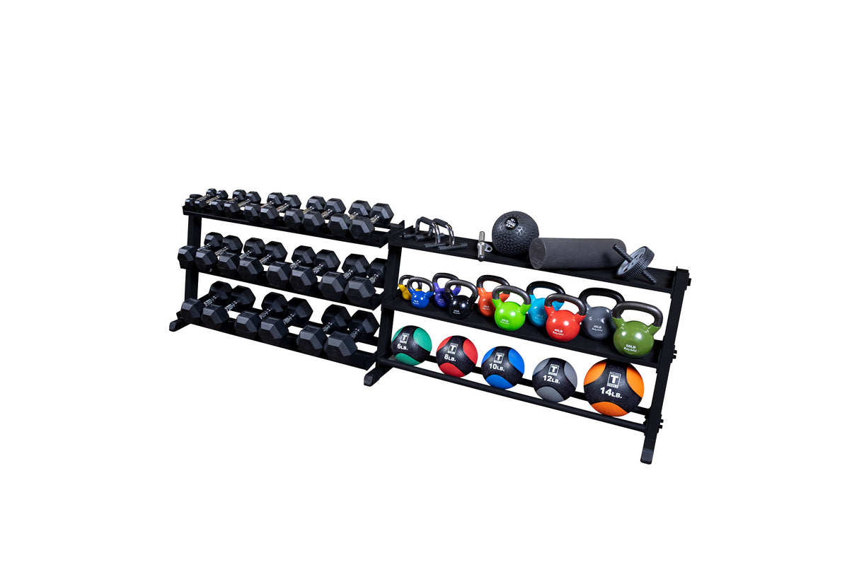 Optional 3rd tier Dumbbell Shelf for Rack (GDR60B) Body Solid Additional tiers for Storage Solutions, i.e. DB Racks GDR60_DSF2424-Cut-FakeBLK_07ef5684-d668-4c03-a62e-167a0f657900