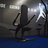 Gronk Fitness Plate Loaded Bicep / Tricep Machine - Discontinued Gronk Fitness Products Selectorized, single stack, MTS, Hammer, assembled GronkFitnessBicepTricepLifestyle_1800x1800_1359aed0-2872-40dd-a51a-4844405196f3