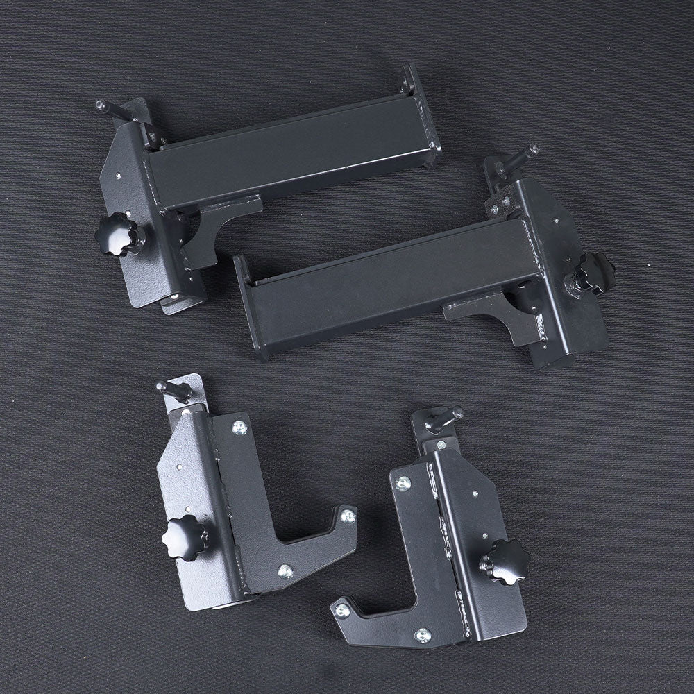 IRONAX XFT Half Rack Kit J-Hooks & Spotter Arms Ironax J-hooks, dip attachments, etc Half-Rack
