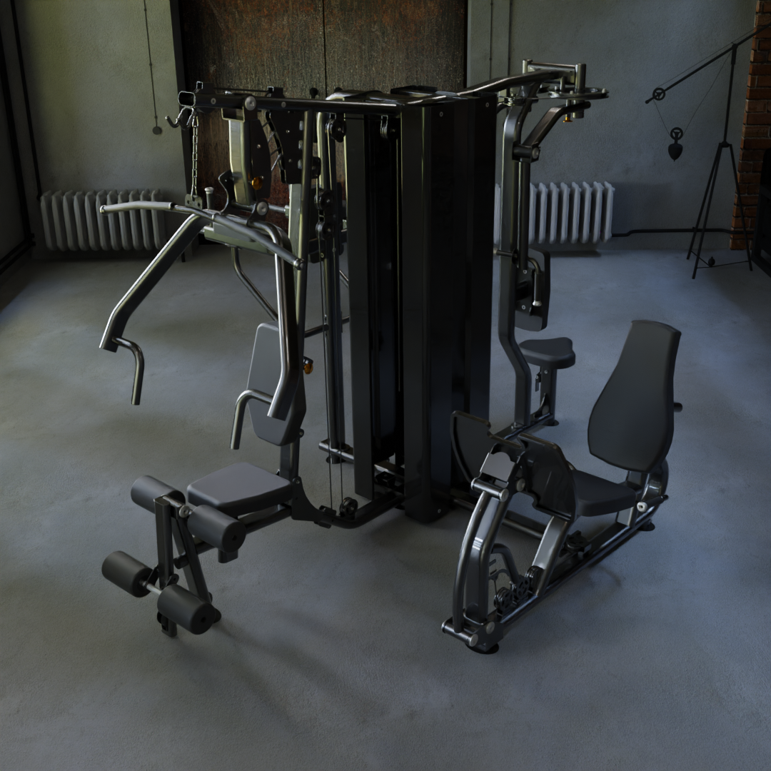 IRONAX X4S Four Station Multi-Gym Ironax Extreme Gyms EXM3000LPS, FSF3 IRONAXGYM8