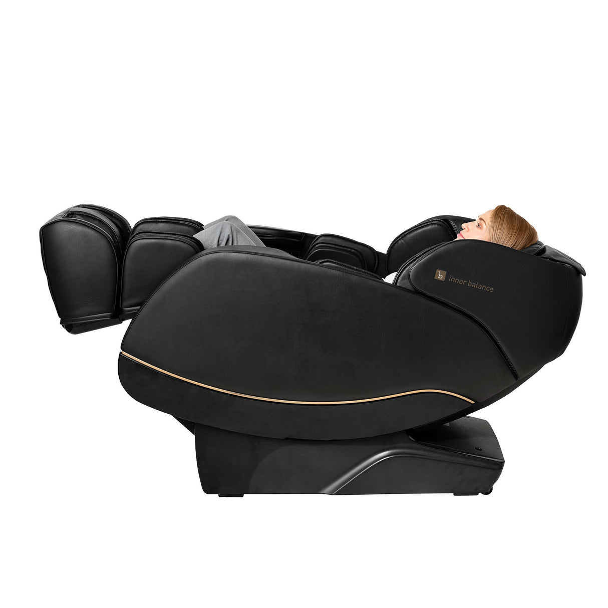 Inner Balance Jin 2.0 Massage Chair - Discontinued Johnson Massage Chairs Advanced Flexibility; Powerplates Jin2_Black_LeftView5763165008174_2.7