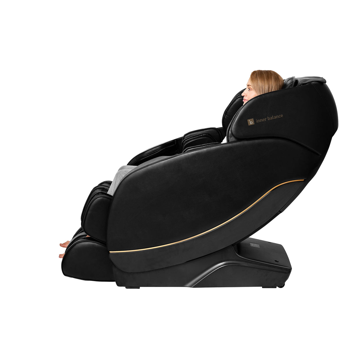 Inner Balance Jin 2.0 Massage Chair - Discontinued Johnson Massage Chairs Advanced Flexibility; Powerplates Jin2_Black_LeftView763165008174_2.1