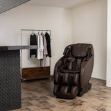 Inner Balance Jin 2.0 Massage Chair - Discontinued Johnson Massage Chairs Advanced Flexibility; Powerplates Jin2_Brown_Lifestyle_1