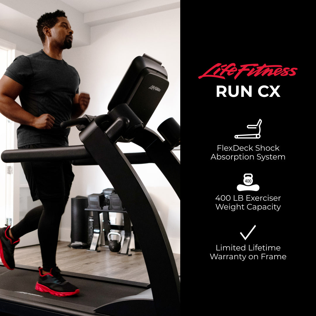 Life Fitness Run CX Treadmill w/ Track Connect Console Life Fitness Treadmills under 350lbs LifeFitness_RunCX_1x1_mr