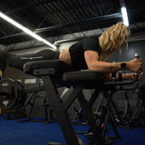 Gronk Fitness Plate Loaded Reverse Hyper-Extension - Discontinued Gronk Fitness Products Selectorized, single stack, MTS, Hammer, assembled NicoleRoggowReverseHyperProductPic1_1800x1800_22ae7f6a-0660-4382-8505-236580092528