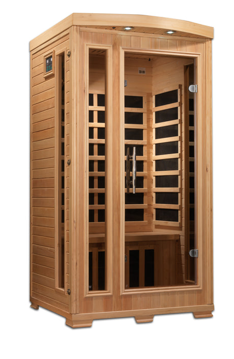 Pro 6 Madison 1-2 Per Near Zero EMF FAR Infrared Sauna Golden Designs Home P6-H106-01_1