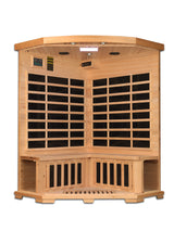 Pro 6 Rebecca 3 Per Corner Near Zero EMF FAR Infrared Sauna Golden Designs Home P6-H356-01Interior_1
