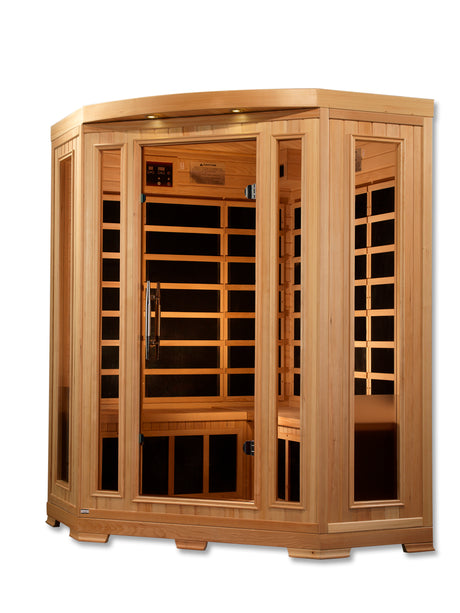 Pro 6 Rebecca 3 Per Corner Near Zero EMF FAR Infrared Sauna Golden Designs Home P6-H356-01_4