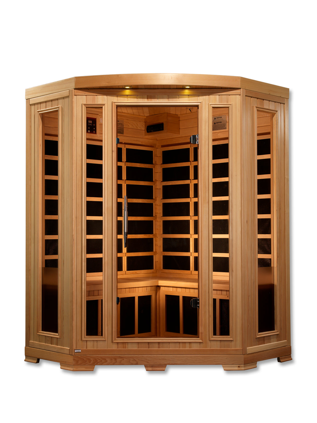 Pro 6 Rebecca 3 Per Corner Near Zero EMF FAR Infrared Sauna Golden Designs Home P6-H356-01_5