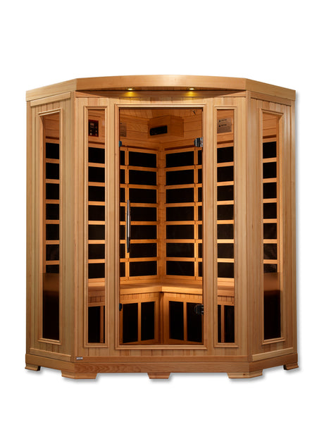 Pro 6 Rebecca 3 Per Corner Near Zero EMF FAR Infrared Sauna Golden Designs Home P6-H356-01_5