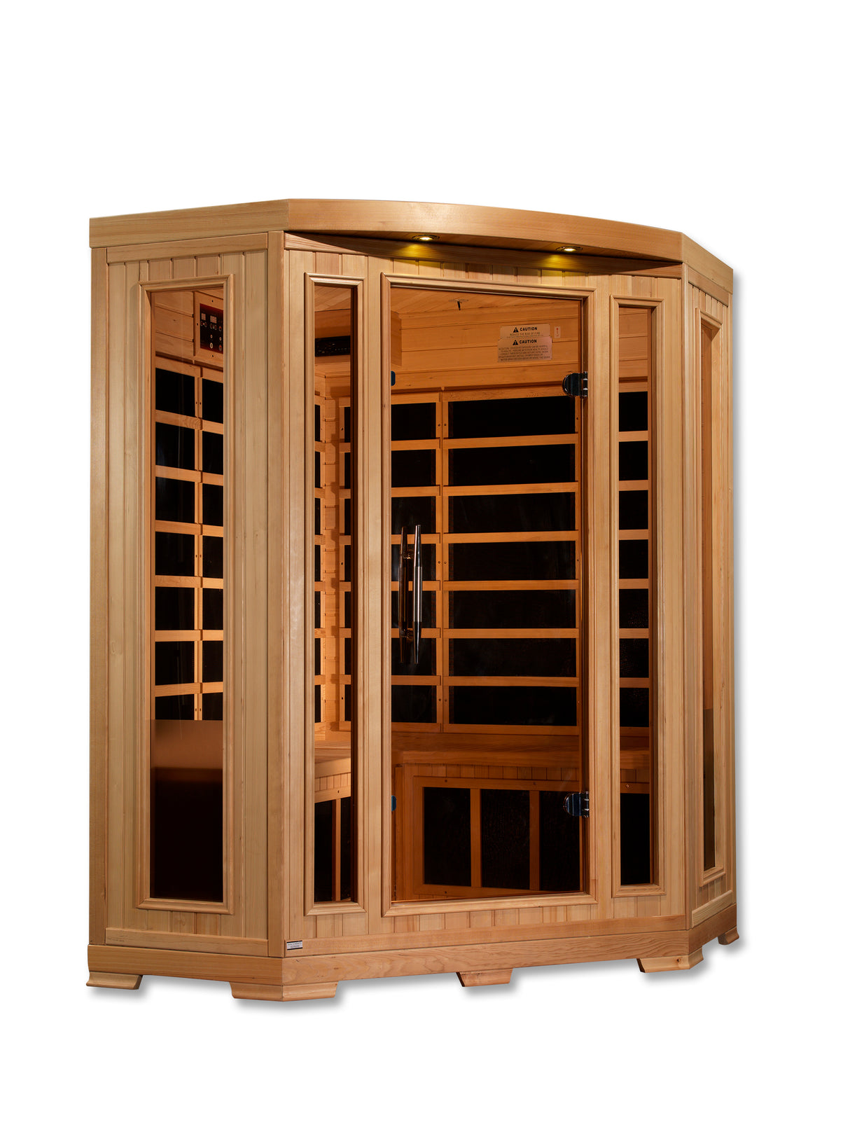 Pro 6 Rebecca 3 Per Corner Near Zero EMF FAR Infrared Sauna Golden Designs Home P6-H356-01_6
