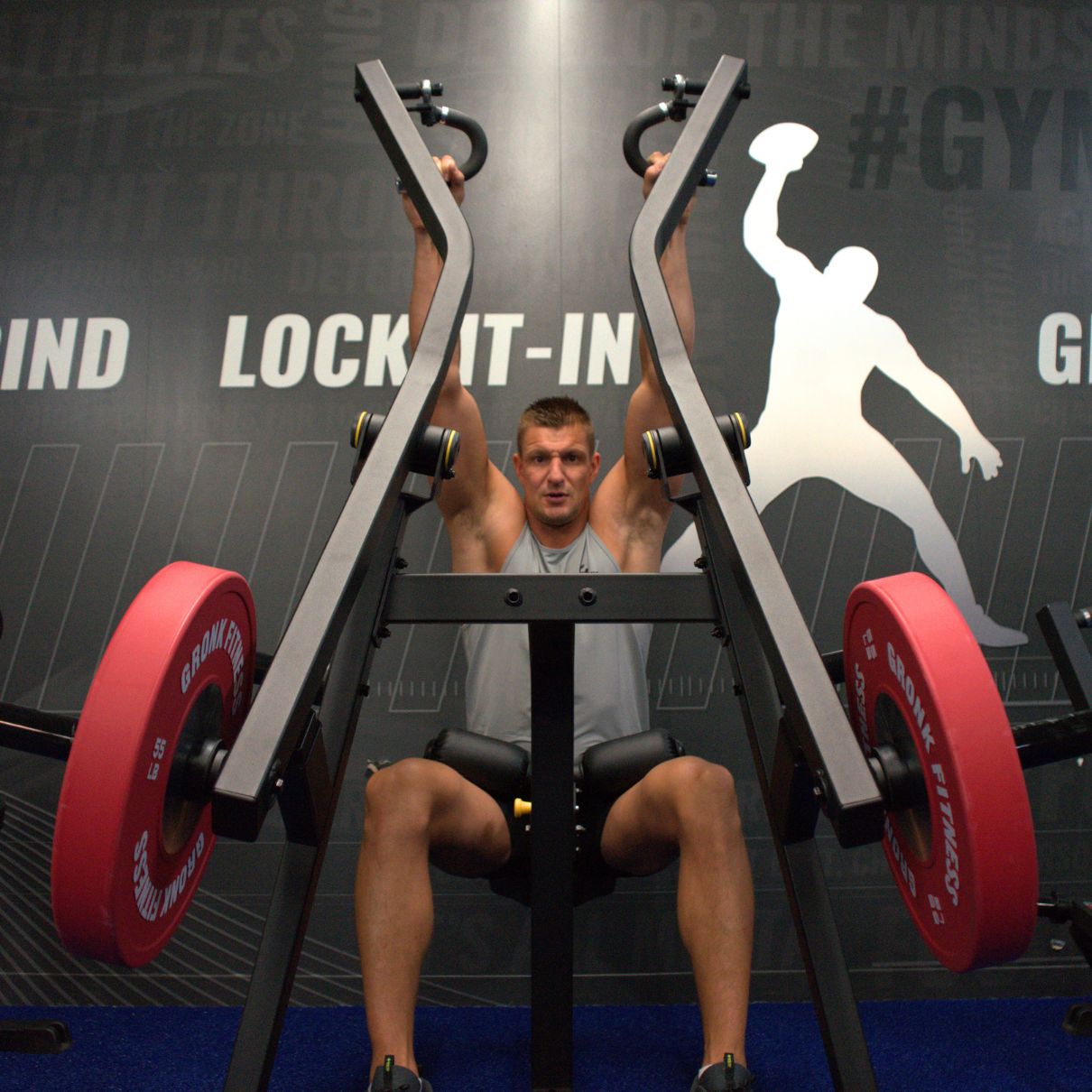 Gronk Fitness Plate Loaded Lat Pulldown - Discontinued Gronk Fitness Products Selectorized, single stack, MTS, Hammer, assembled RobGronkLatPulldownProductPic2_1800x1800_5f961657-57c7-4cde-b2f1-b966e5c9c10f