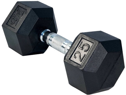 Rubber Hex Dumbbells