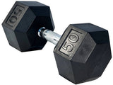 Rubber Hex Dumbbells