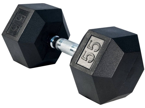 Rubber Hex Dumbbells