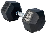 Rubber Hex Dumbbells