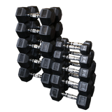 Body-Solid Hex Dumbbell Set with Rack (SDRS550 with BFDR10B) Body Solid Dumbbells SDRS-550_1500_d856a2dd-eddb-41eb-a6f4-7a6a000a96b0