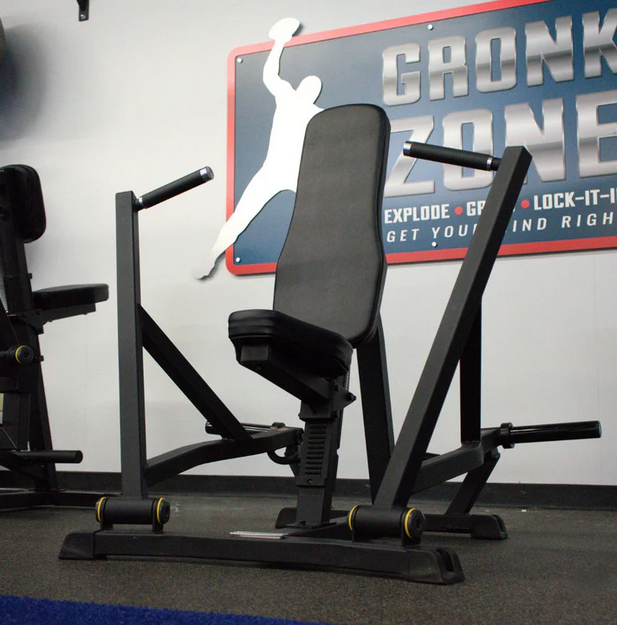 Gronk Fitness Seated Chest Press - Plate Loaded Gronk Fitness Products Selectorized, single stack, MTS, Hammer, assembled Screenshot2024-04-29at17-26-09GronkFitnessSeatedChestPress-PlateLoaded
