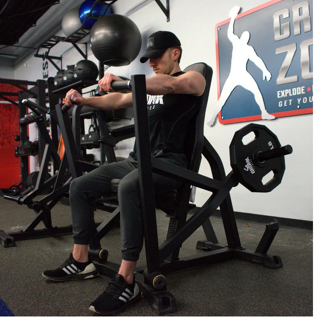 Gronk Fitness Seated Chest Press - Plate Loaded Gronk Fitness Products Selectorized, single stack, MTS, Hammer, assembled Screenshot2024-04-29at17-26-24GronkFitnessSeatedChestPress-PlateLoaded